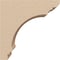 Ekena Millwork 3"W x 6"D x 6"H Classic Hughes Rough Cedar Woodgrain TimberThane Corbel, Primed Tan CORUR03X06X06HUGRCPR - alternate 5